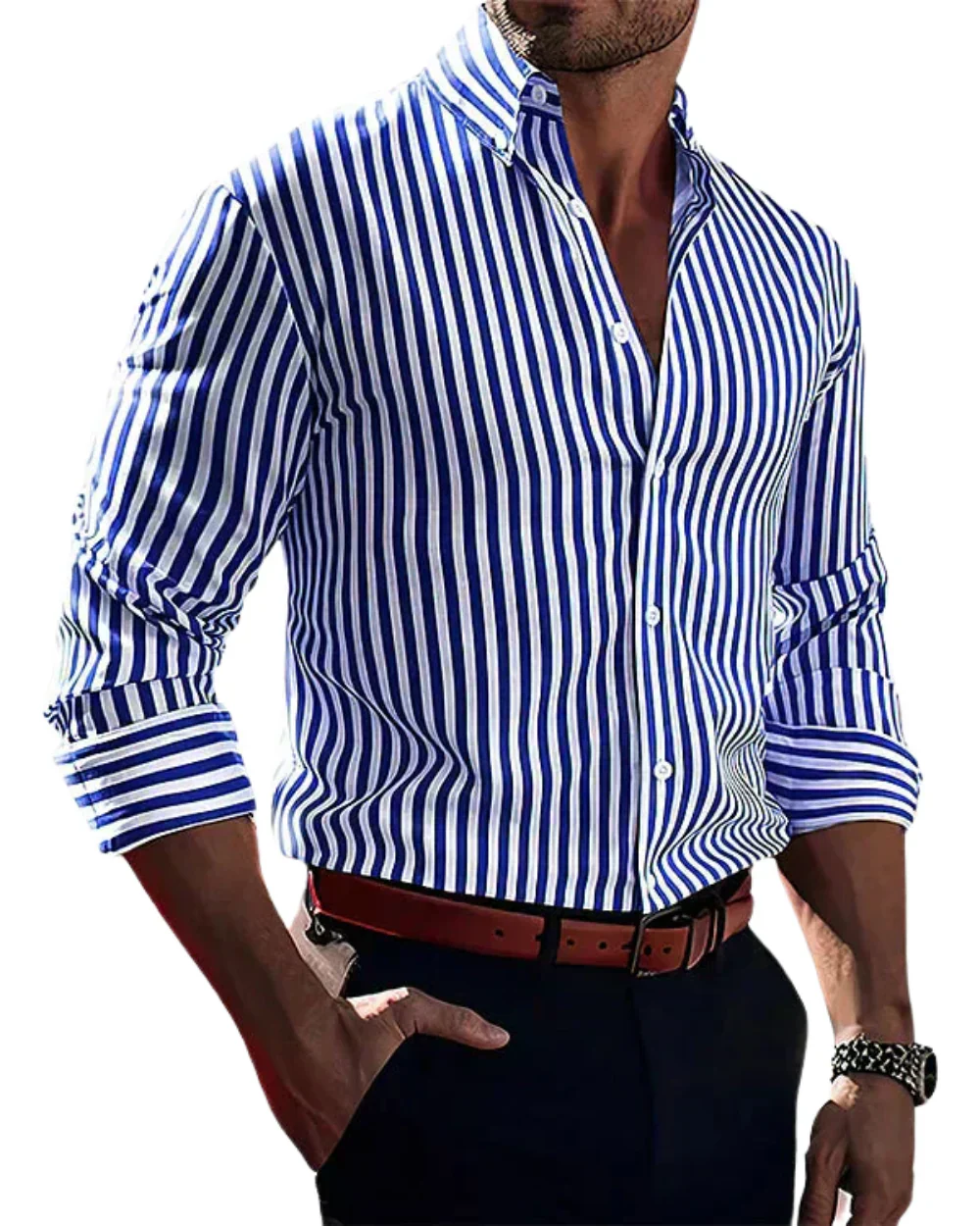 CAMICIA A RIGHE CASAUAL